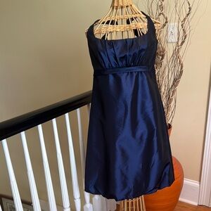 Amsale navy blue elegant dress
